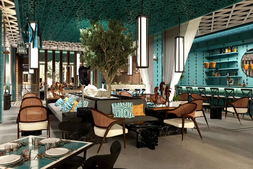 طراحی دکوراسیون رستوران سنتی ایرانی