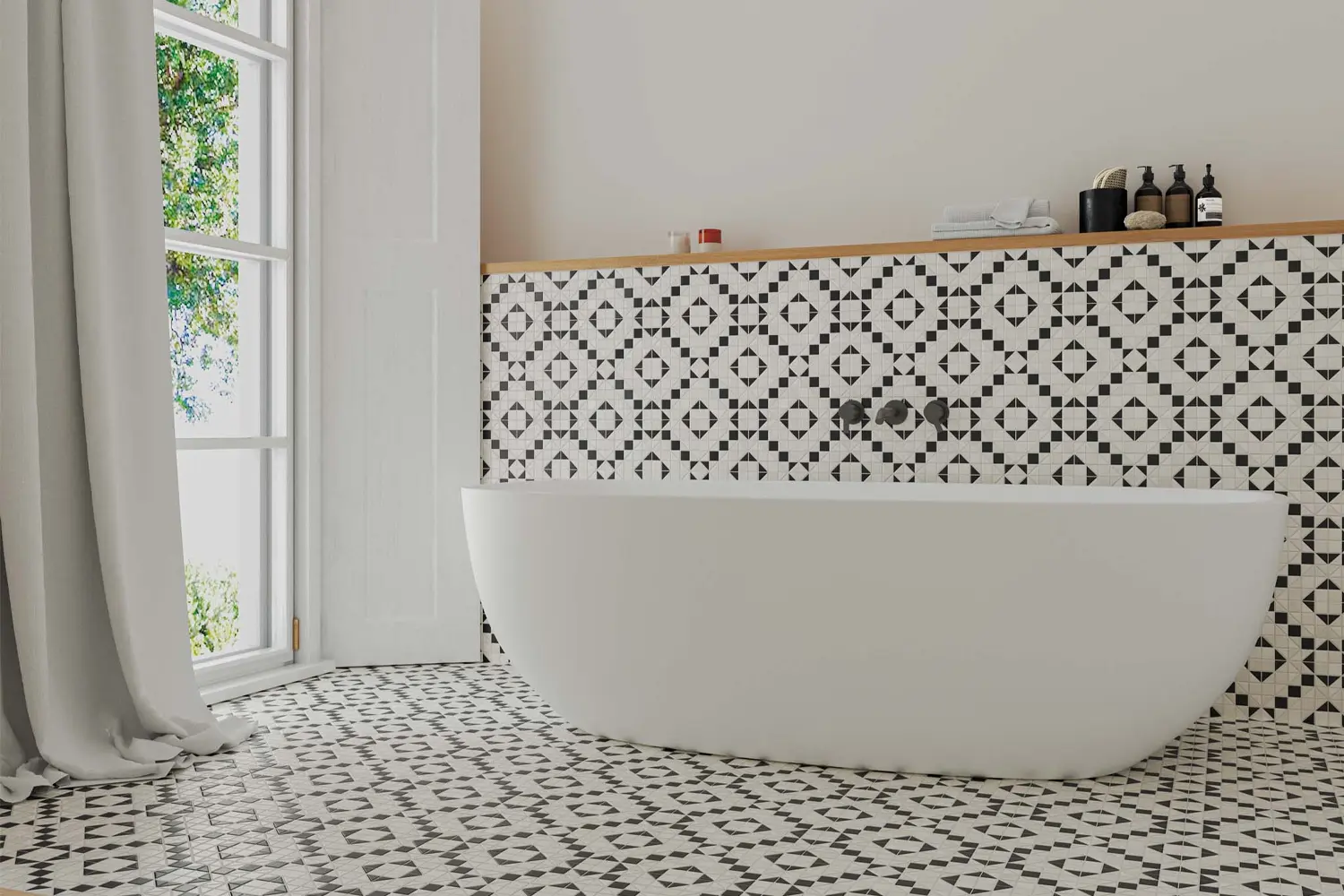 کاشی دست‌ ساز طرح دار و کاربرد آن